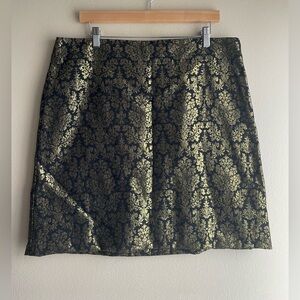 Worthington Golden Black Skirt Size 16